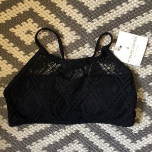 Midori Bikini Black swimsuit top